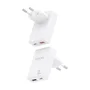 AISENS Cargador de Pared GaN 30W USB-C y USB-A Blanco ASCH-30W2P074-W