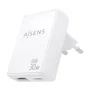 AISENS Cargador de Pared GaN 30W USB-C y USB-A Blanco ASCH-30W2P074-W