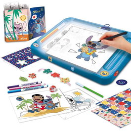 Lisciani Giochi Kit de Dibujo STITCH - Mesa de Luz, Modelos, Marcadores - LIS1737444065609