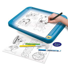 Lisciani Giochi Mesa de Dibujo Stitch con Luz y Accesorios