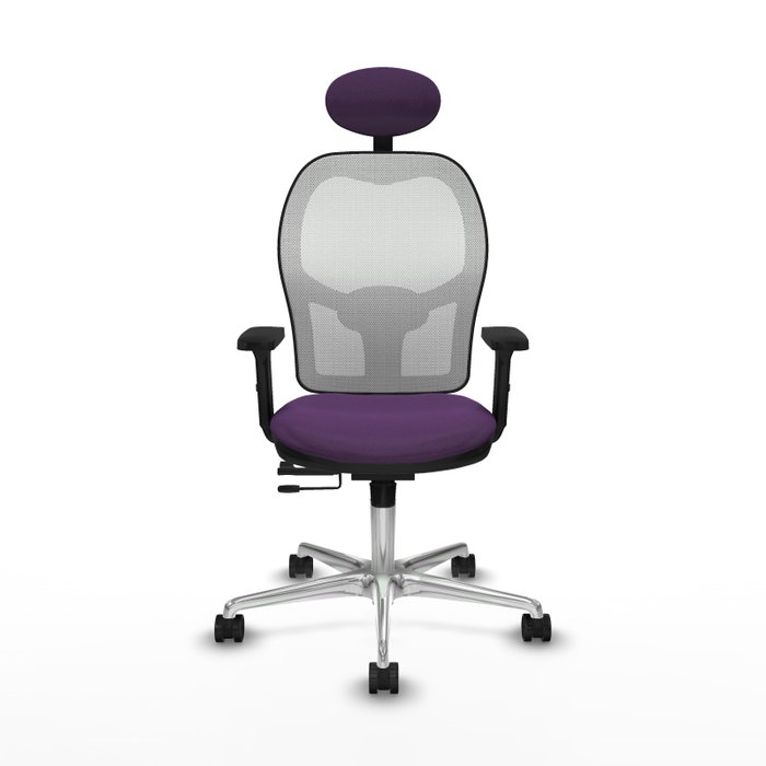 PIQUERAS Y CRESPO Silla de oficina Jorquera Morada con Malla Blanca PIQUERAS Y CRESPO Silla de oficina Jorquera Morada con Malla Blanca