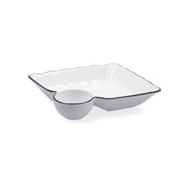 Plato Dipear Porcelana Gastro Black Quid 19,5x18,5 cm
