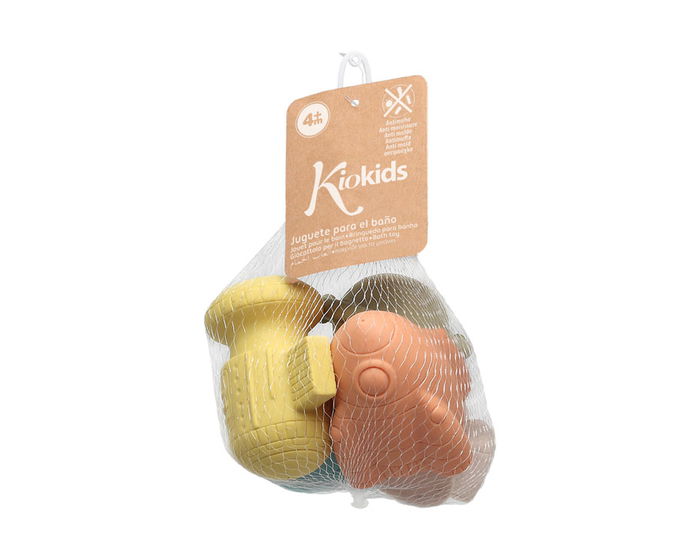 KioKids Set 5 Juguetes Espaciales Antimoho para Baño Bebé +4 Meses Ecológicos