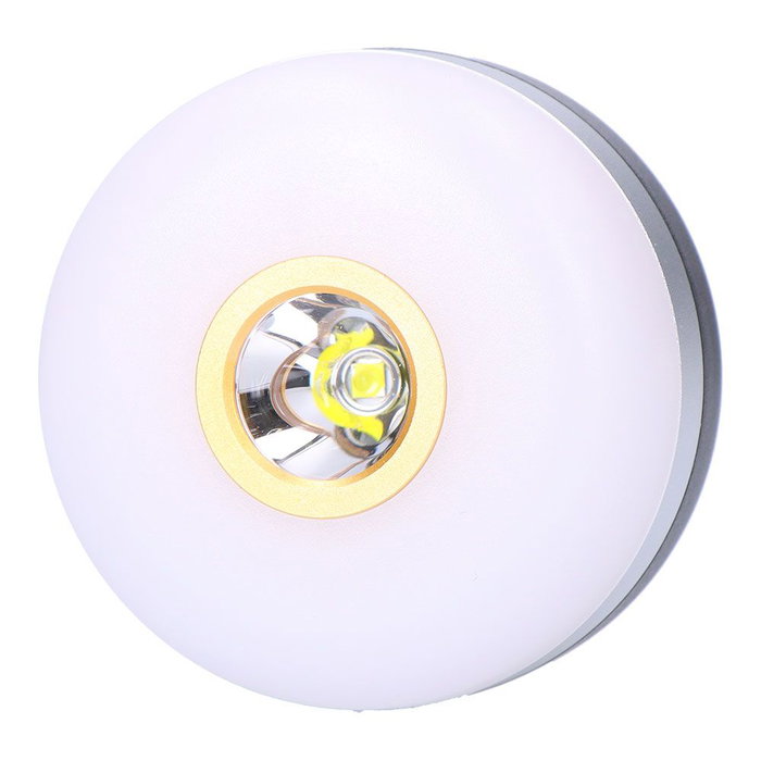 Edm Linterna Imantada LED 3W 260 Lm 3CCT 6500/7000/2900K IP44 Batería Recargable Ø 66 x 40 mm