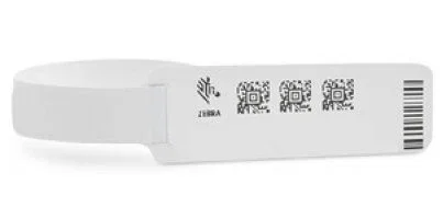 Zebra Z-Band UltraSoft Pulsera de hospital Blanca 19 x 152 mm 1800 pcs