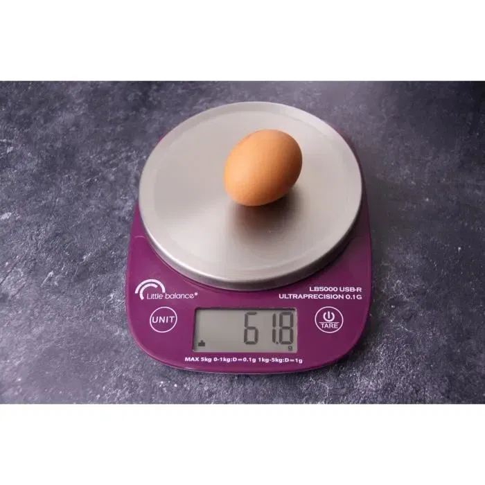 Little Balance LB 5000 Pro Inox 5.1 Báscula Culinaria Ultraprecisión USB Reparable