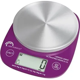 Little Balance LB 5000 Pro Inox 5.1 Báscula Culinaria Ultraprecisión USB Reparable
