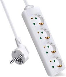 AVANT CONNECT Base múltiple Avant 4 tomas 1.5m blanco