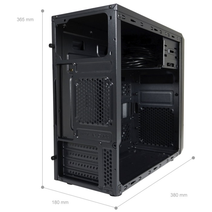 LC-Power LC-2017MB-ON Micro ATX Torre USB-C 3.2 Gen 1 para Mini-ITX