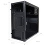 LC-Power LC-2017MB-ON Micro ATX Torre USB-C 3.2 Gen 1 para Mini-ITX