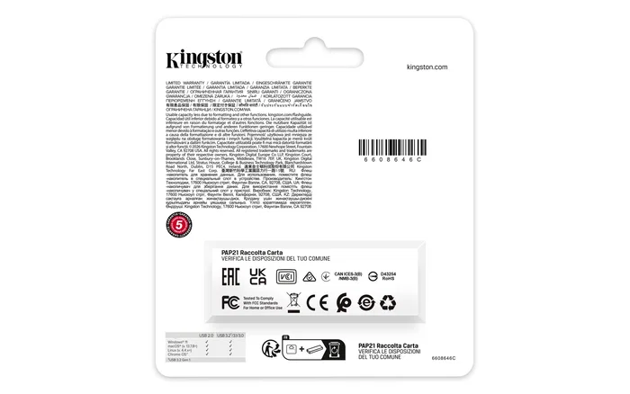 Kingston DataTraveler Exodia 64GB USB 3.2 Gen 1 Negro