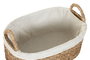DKD Home Decor Set de 3 Cestas de Seagrass y Algodón Natural