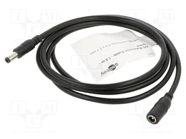 GOOBAY Cable de alimentación redondo DC 5,5/2,1 de 1,5m