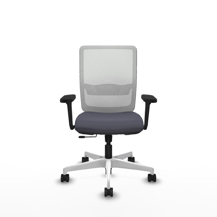 PIQUERAS Y CRESPO Silla de oficina Haches con mecanismo Sincro/Traslack, Gris oscuro y Blanco PIQUERAS Y CRESPO Silla de oficina Haches con mecanismo Sincro/Traslack, Gris oscuro y Blanco