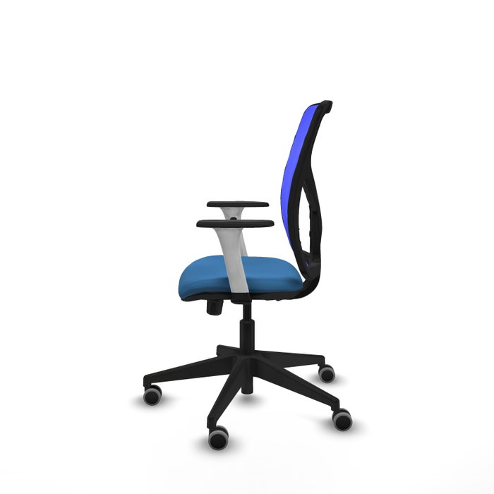 PIQUERAS Y CRESPO Silla de oficina Motilla Azul con mecanismo Sincro/Traslack