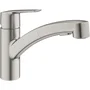 Grohe 30531DC1 - Mezclador Monomando para Fregadero de Cocina con Caño Giratorio 90° y Ducha Extraíble Supersteel, Modelo Start