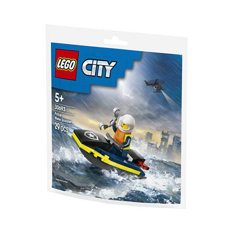 LEGO 30693 City - Policia Moto Acuatica Jetski - Juego de Construccion con 29 Piezas para Ninos de 5 a 99 Anos
