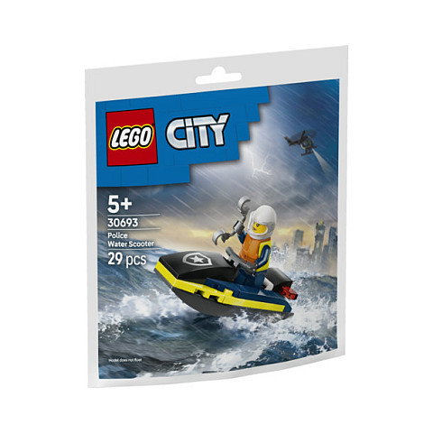 LEGO 30693 City - Policia Moto Acuatica Jetski - Juego de Construccion con 29 Piezas para Ninos de 5 a 99 Anos