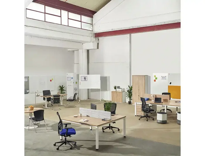 Rocada Armario Serie Store 2 Puertas Enteras con 1 Estante 78x90x45 cm Acabado Gris/Blanco