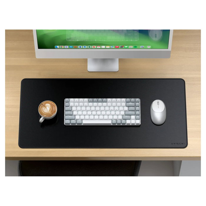 Satechi Vegan-Leather Premium Desk Mat Black, Cuero Vegano, Negro Satechi Vegan-Leather Premium Desk Mat Black, Cuero Vegano, Negro