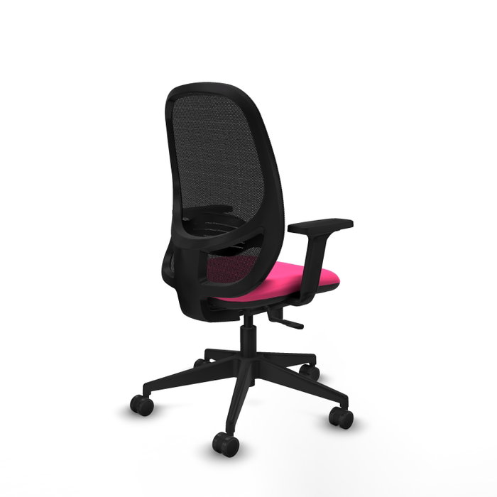PIQUERAS Y CRESPO Silla de oficina Cilanco Rosa con mecanismo Sincro