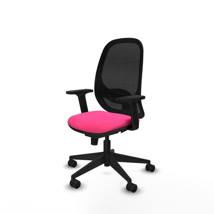 PIQUERAS Y CRESPO Silla de oficina Cilanco Rosa con mecanismo Sincro