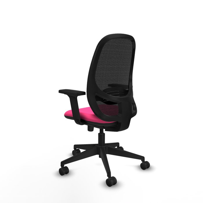 PIQUERAS Y CRESPO Silla de oficina Cilanco Rosa con mecanismo Sincro