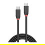LINDY 36905 Cable USB 3.1 Tipo C a C 3A Macho/Macho, Negro, 0.5m