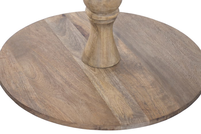 DKD Home Decor Mesa Redonda Comedor Romantico Marron 80 x 76 x 80 cm