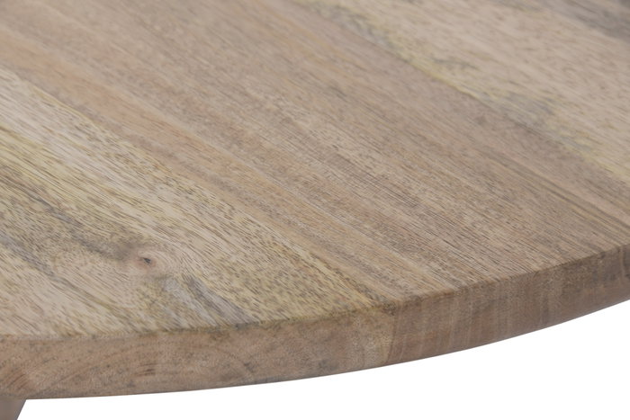 DKD Home Decor Mesa Redonda Comedor Romantico Marron 80 x 76 x 80 cm