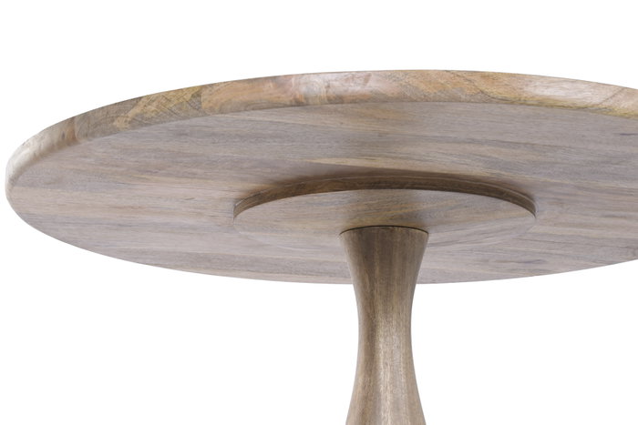 DKD Home Decor Mesa Redonda Comedor Romantico Marron 80 x 76 x 80 cm