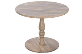 DKD Home Decor Mesa Redonda Comedor Romantico Marron 80 x 76 x 80 cm