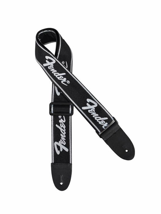 Correa Fender Running Logo Negra Correa Fender Running Logo Negra