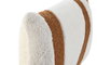 DKD Home Decor Cojín Patchwork Blanco y Marrón 50x8x30 cm