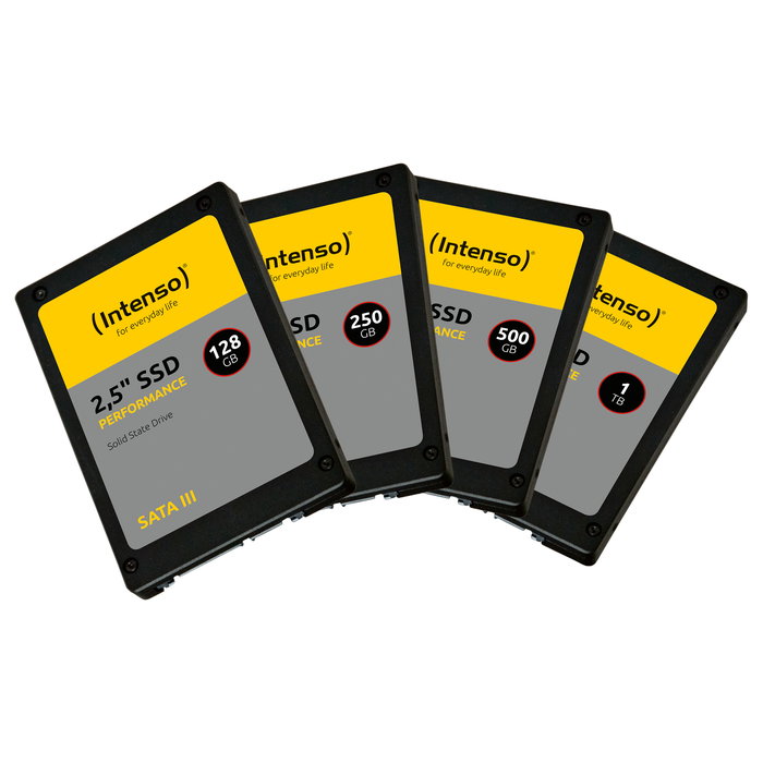 Intenso Performance SSD 3814460 - 1TB 2.5" SATA III, Velocidad Lectura 550 MB/s, Escritura 500 MB/s, Resistente a Golpes, para PC/Portátil