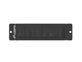 Lanberg AK-1104-B Panel Pasacables con Cepillo para Rack, Negro, Capacidad 1U, Accesorio de Bastidor