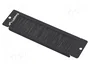 Lanberg AK-1104-B Panel pasacables con cepillo para armarios de 10 pulgadas, Negro