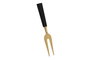 DKD Home Decor Set de 3 Cuchillos para Queso Inox y Resina Dorado y Negro