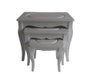 DKD Home Decor Set de 3 Mesitas Auxiliares Alice Madera