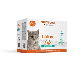 Calibra Cat Life Pouch Sterilised Multipack Comida Húmeda para Gatos Esterilizados 12x85 gr