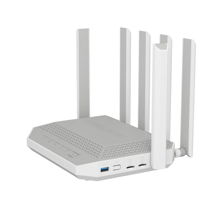 Router Keenetic KN-4110-01-EU Blanco Gris USB 2.0 Ethernet LAN Wi-Fi 6 GHz