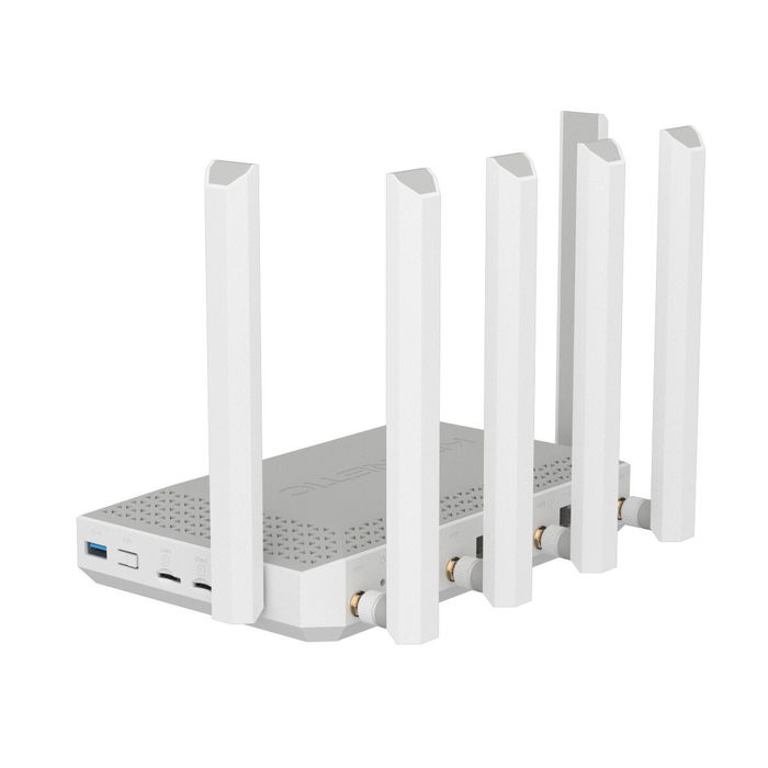 Router Keenetic KN-4110-01-EU Blanco Gris USB 2.0 Ethernet LAN Wi-Fi 6 GHz
