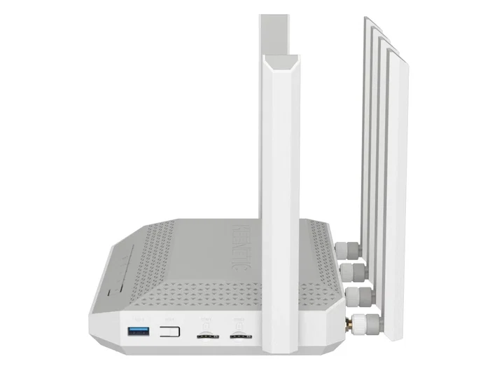 Keenetic Hero 5G (KN-4110) Router Inalámbrico Wi-Fi 6 AX3000 Mesh Dual Banda 2.4/5GHz con Conectividad 5G, 2xSIM, 2.5G Ethernet, Puertos USB 3.0 y 2.0, VPN, Gris/Blanco Keenetic Hero 5G (KN-4110) Router Inalámbrico Wi-Fi 6 AX3000 Mesh Dual Banda 2.4/5GHz con Conectividad 5G, 2xSIM, 2.5G Ethernet, Puertos USB 3.0 y 2.0, VPN, Gris/Blanco