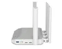 Keenetic Hero 5G (KN-4110) Router Inalámbrico Wi-Fi 6 AX3000 Mesh Dual Banda 2.4/5GHz con Conectividad 5G, 2xSIM, 2.5G Ethernet, Puertos USB 3.0 y 2.0, VPN, Gris/Blanco