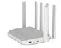 Keenetic Hero 5G (KN-4110) Router Inalámbrico Wi-Fi 6 AX3000 Mesh Dual Banda 2.4/5GHz con Conectividad 5G, 2xSIM, 2.5G Ethernet, Puertos USB 3.0 y 2.0, VPN, Gris/Blanco