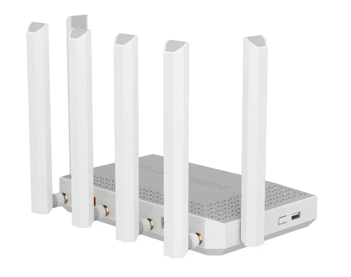 Keenetic Hero 5G (KN-4110) Router Inalámbrico Wi-Fi 6 AX3000 Mesh Dual Banda 2.4/5GHz con Conectividad 5G, 2xSIM, 2.5G Ethernet, Puertos USB 3.0 y 2.0, VPN, Gris/Blanco Keenetic Hero 5G (KN-4110) Router Inalámbrico Wi-Fi 6 AX3000 Mesh Dual Banda 2.4/5GHz con Conectividad 5G, 2xSIM, 2.5G Ethernet, Puertos USB 3.0 y 2.0, VPN, Gris/Blanco