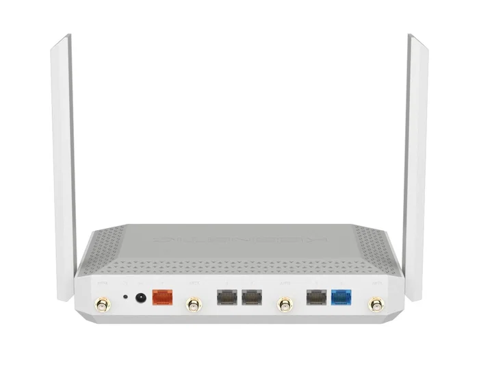 Keenetic Hero 5G (KN-4110) Router Inalámbrico Wi-Fi 6 AX3000 Mesh Dual Banda 2.4/5GHz con Conectividad 5G, 2xSIM, 2.5G Ethernet, Puertos USB 3.0 y 2.0, VPN, Gris/Blanco Keenetic Hero 5G (KN-4110) Router Inalámbrico Wi-Fi 6 AX3000 Mesh Dual Banda 2.4/5GHz con Conectividad 5G, 2xSIM, 2.5G Ethernet, Puertos USB 3.0 y 2.0, VPN, Gris/Blanco