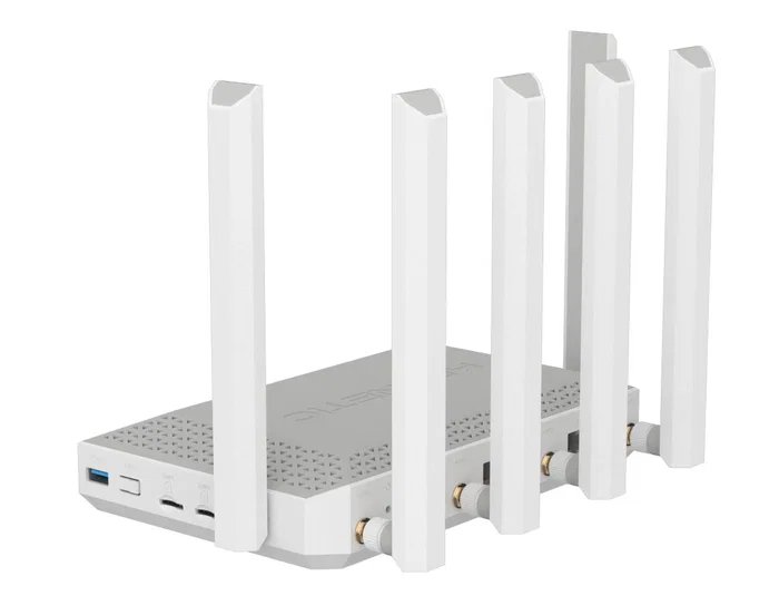 Keenetic Hero 5G (KN-4110) Router Inalámbrico Wi-Fi 6 AX3000 Mesh Dual Banda 2.4/5GHz con Conectividad 5G, 2xSIM, 2.5G Ethernet, Puertos USB 3.0 y 2.0, VPN, Gris/Blanco Keenetic Hero 5G (KN-4110) Router Inalámbrico Wi-Fi 6 AX3000 Mesh Dual Banda 2.4/5GHz con Conectividad 5G, 2xSIM, 2.5G Ethernet, Puertos USB 3.0 y 2.0, VPN, Gris/Blanco