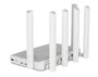 Keenetic Hero 5G (KN-4110) Router Inalámbrico Wi-Fi 6 AX3000 Mesh Dual Banda 2.4/5GHz con Conectividad 5G, 2xSIM, 2.5G Ethernet, Puertos USB 3.0 y 2.0, VPN, Gris/Blanco