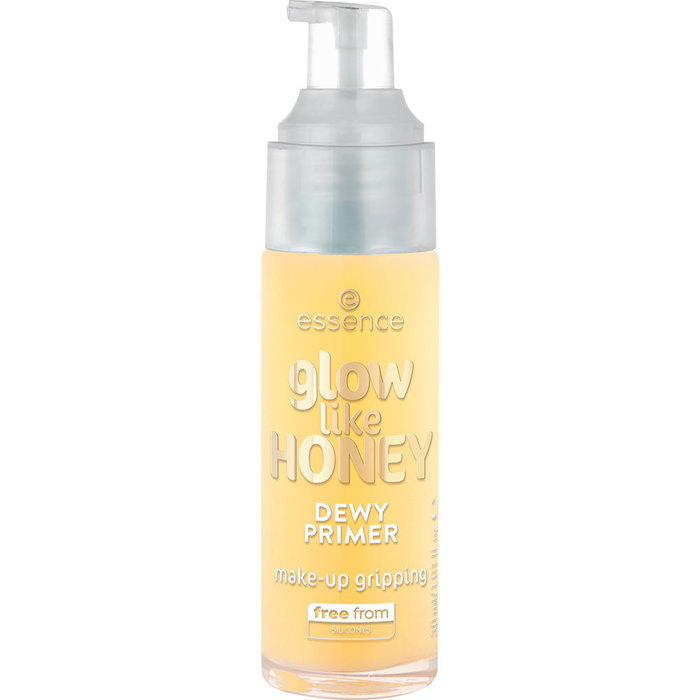 Essence GLOW LIKE HONEY DEWY PRIMER Primer de Maquillaje Luminoso y Natural en Textura Gel, 30 ml, Vegano